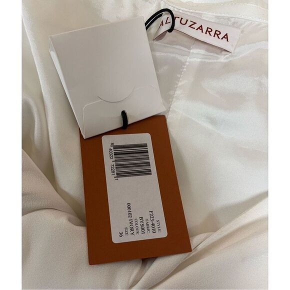Altuzarra “PRASINI' Twist Detail TOP in White NWT Size 36/XS - Picture 9 of 10